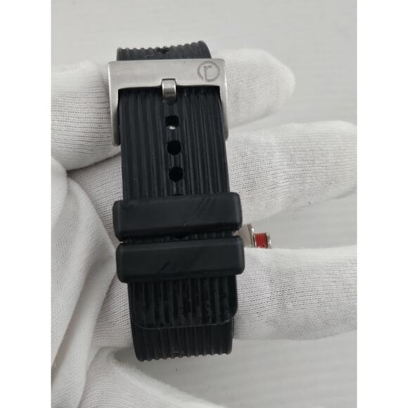 Mens Redline Compressor World Time YELLOW DIAL Quartz Watch New Battery Rare - Picture 4 of 10